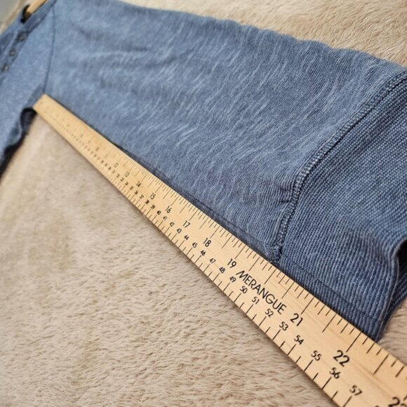 Eddie Bauer Henley Shirt Blue Pullover Long Sleeve Men's Size TL Tall Man - Picture 5 of 10